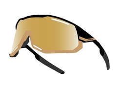 brýle FORCE ATTIC černo-zlaté, zlaté zrc. sklo