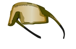 brýle FORCE GRIP army-zlaté, zlatá revo skla