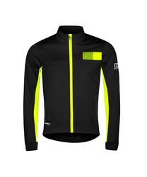 bunda F FROST KID softshell, černo-fluo 128-140