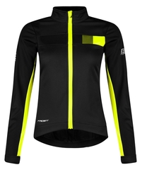 bunda F FROST LADY softshell zimní, černo-fluo