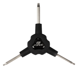 klíč Y torx FORCE trojstranný T20/ T25/ T30 černý