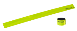 pásek reflexní FORCE, samonavíjecí, 38 cm, žlutý