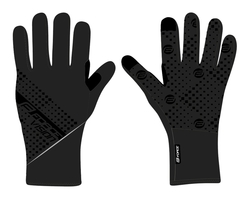 rukavice F VISION softshell, jaro-podzim, černé XL